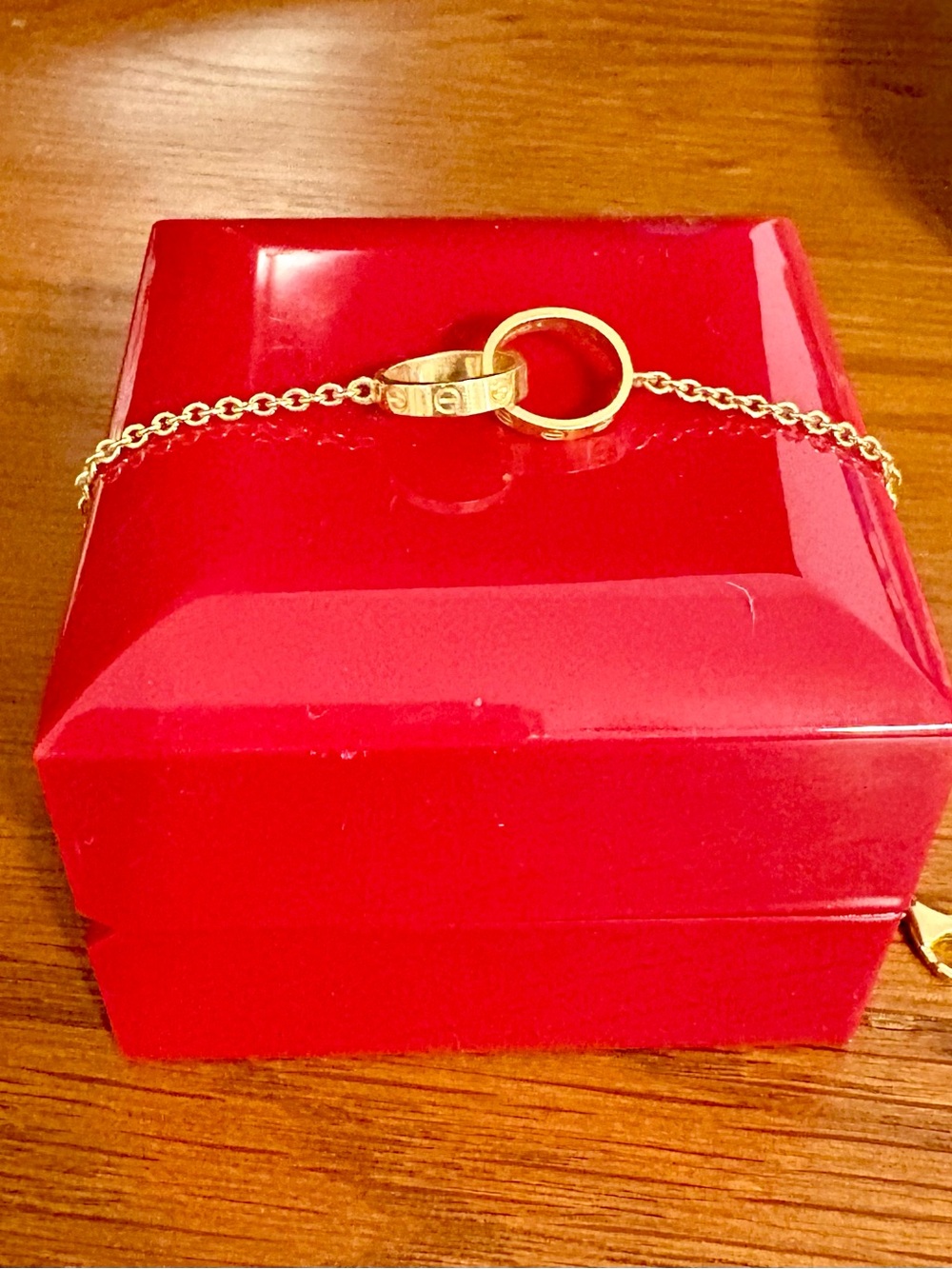 Cartier Love Interlocking Circles Bracelet 18k Yellow Gold
